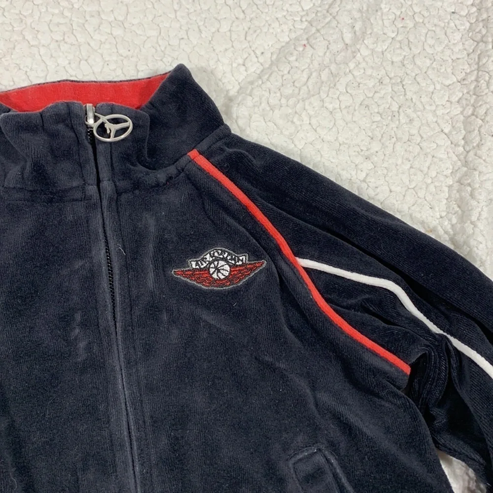 Nike Air Jordan Toddler Velour Zip up sweatshirt